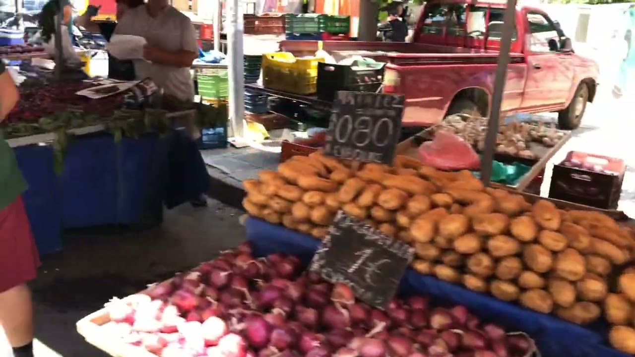 Saturday Morning Market in Athens Greece 🇬🇷 Walking and Window Shopping