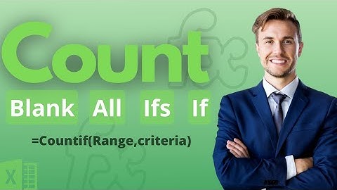 How to use Countif, Countifs, CountA, Count, CountBlank Function & Formula in Excel Hindi Urdu