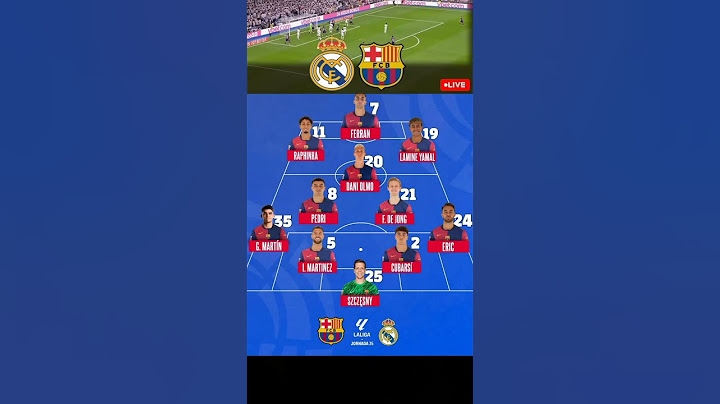 إليكم تشكيلة برشلونة ضد ريال مدريد في كلاسيكو الإسباني 🏆 #ريال_مدريد #برشلونة #morocco #football