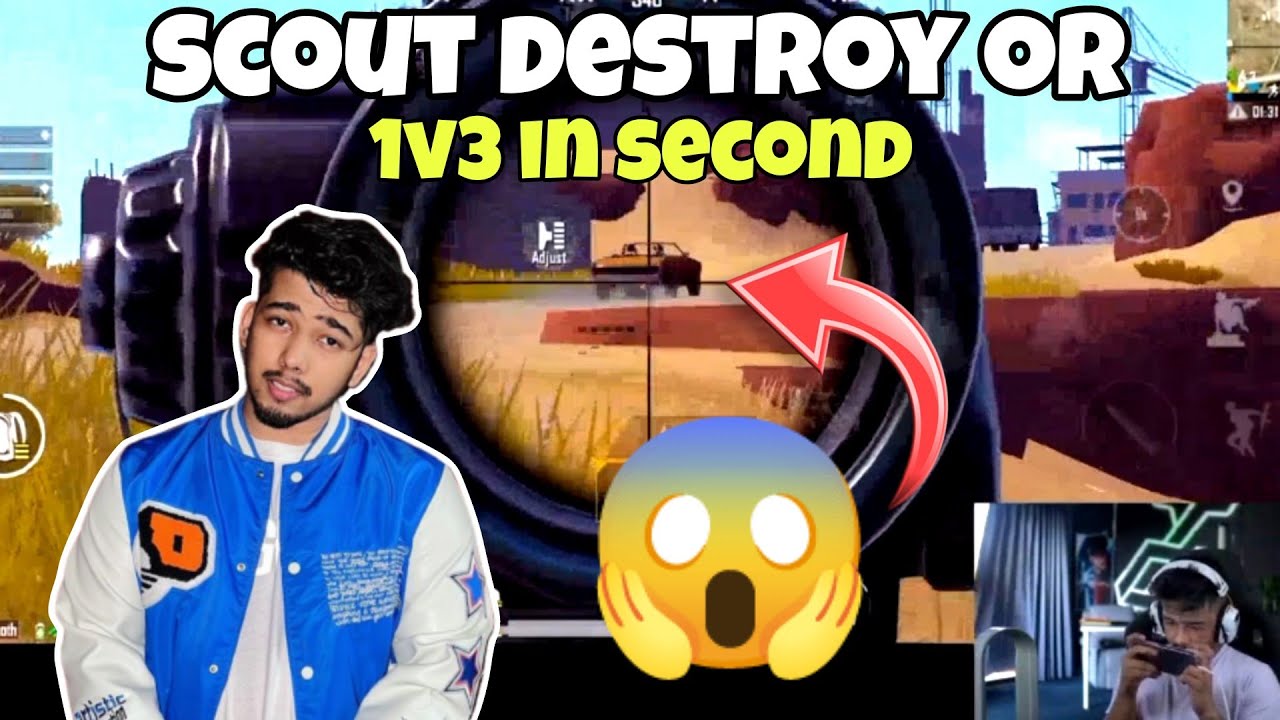 Scout 1v3 OR In Second 🔥 Scout Op Spray 🔥 Tx vs OR BGMI Scrims ll