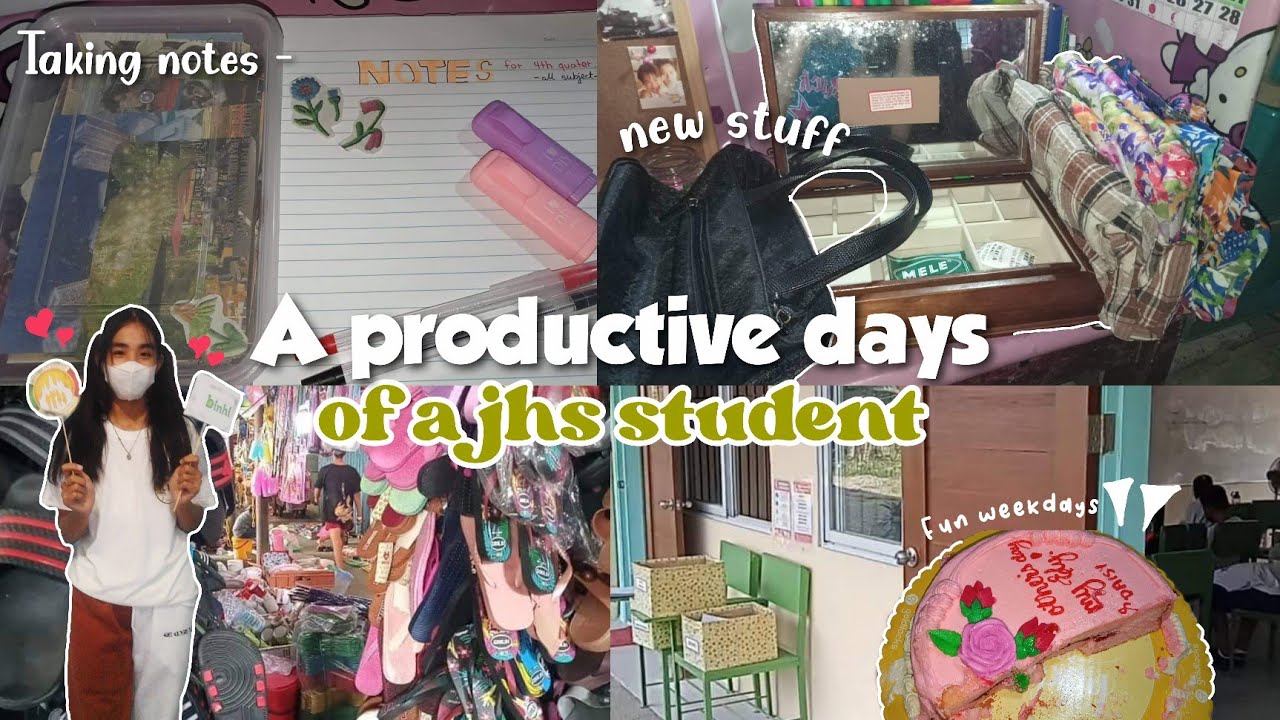 A productive days of a jhs student🌷: taking-notes,life lately,fun ...