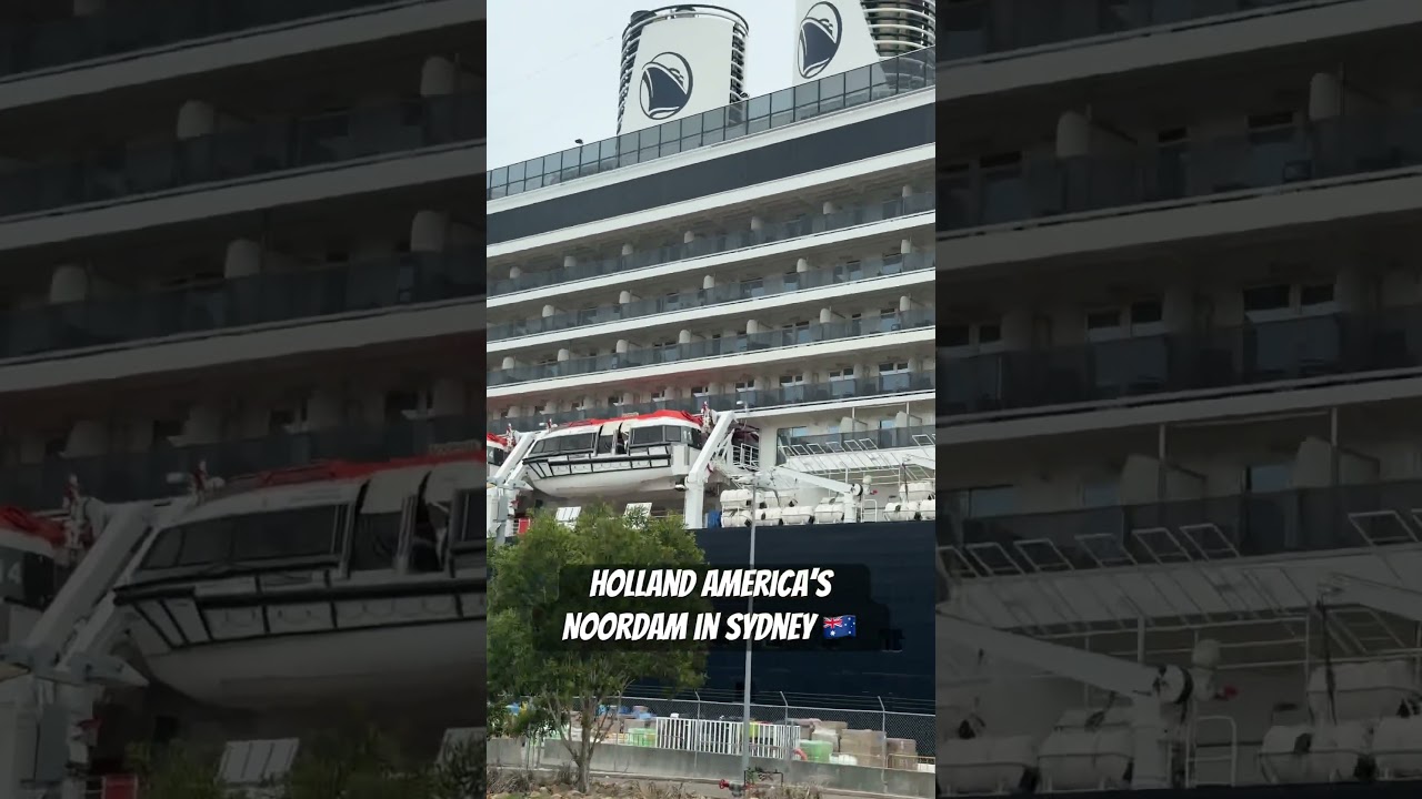 Holland America Noordam Docked at White Bay Cruise Terminal Sydney Ship Spotting View #shorts
