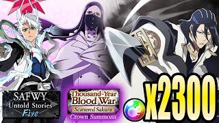 Bleach Brave Souls: TYBW Crown Summons: Scattered Sakura & SAFWY - Untold Stories - Five - 2300 Orbs