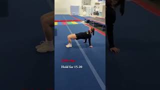Bent leg tips in a backhandspring #shorts