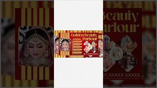 Beauty Parlour Visiting card Design #coreldraw #bannerdesign #illustrator #artstudio #graphicdesign