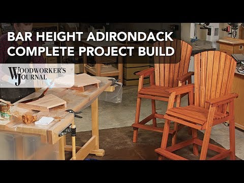 Bar Height Adirondack Chair Project | Complete Build Video