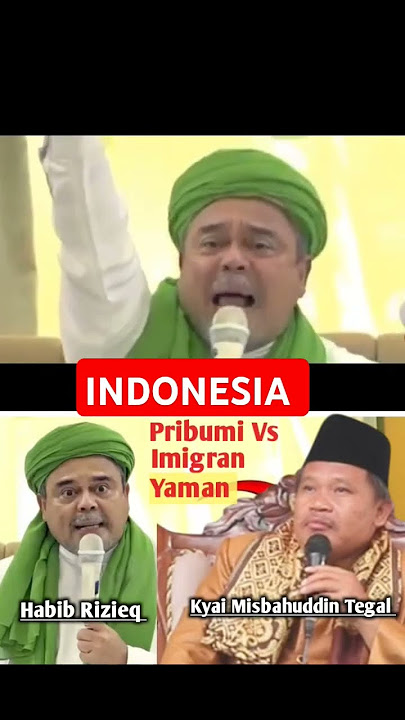 Habib Rizieq ngajak Perang sama pribumi