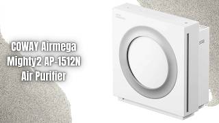 COWAY Airmega Mighty2 AP-1512N Air Purifier Review | Whisper Quiet HEPA Performance!