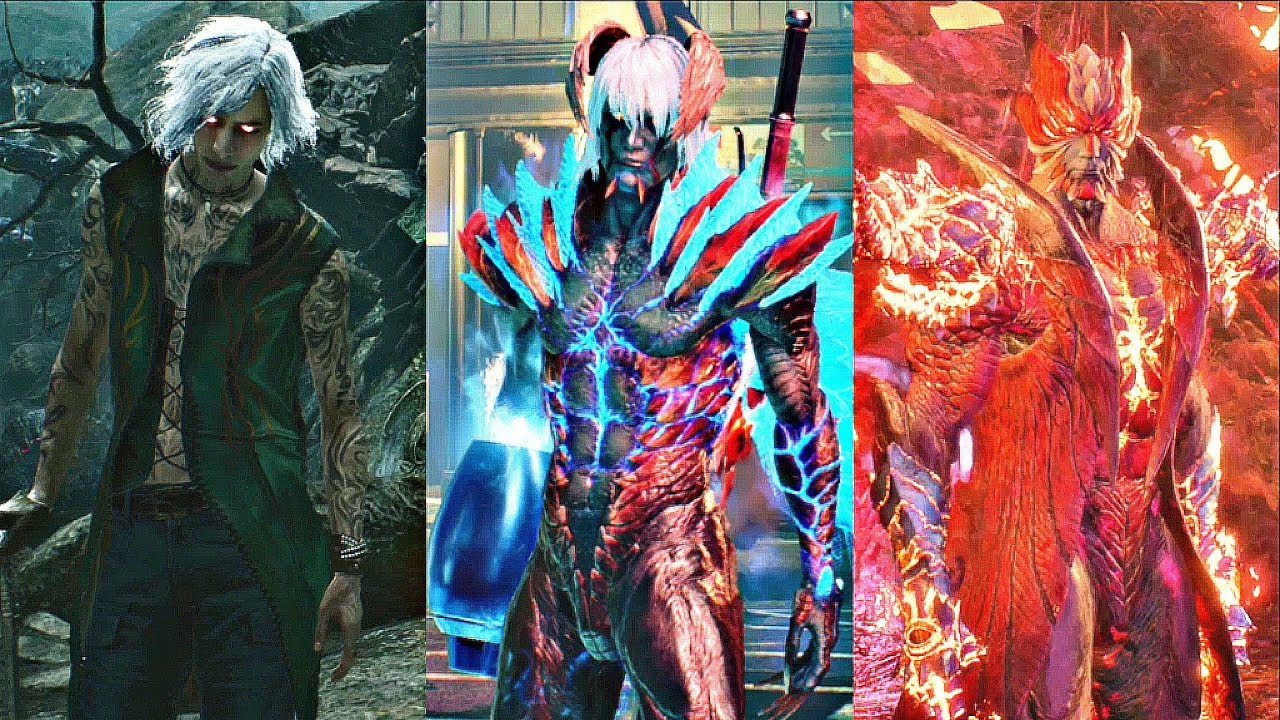 DEVIL MAY CRY 5 - All Super Characters Gameplay (Dante, Nero & V) Super Devil Trigger