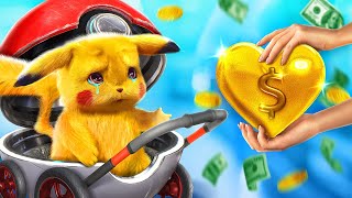 بوكيمون تبناهم عائلة من المليونيرات - YouTube