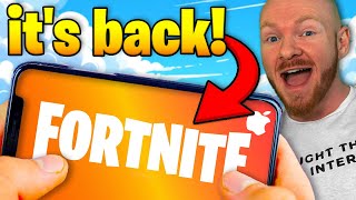 Fortnite is *BACK* on iPhone! Is it worth playing?