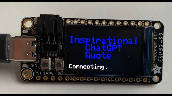 Get Inspired by ChatGPT's ESP32 Quote Generator