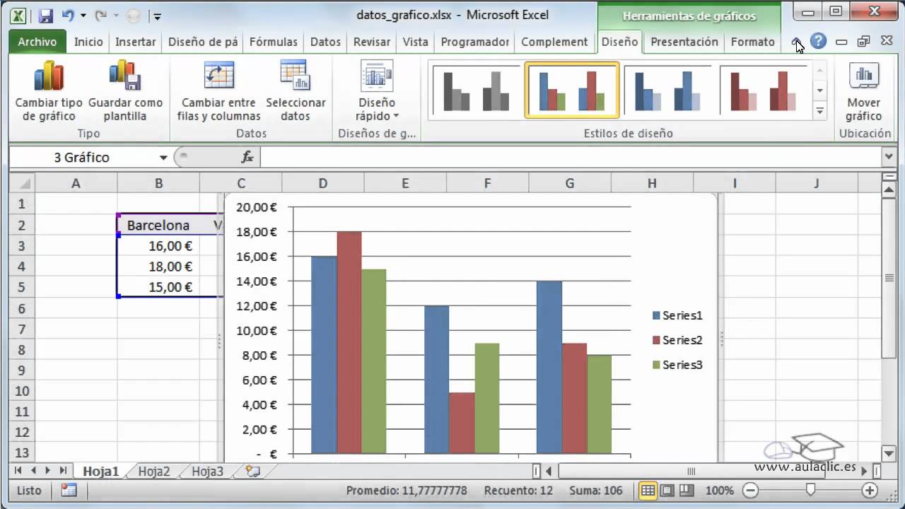 Como hacer un grafico en excel