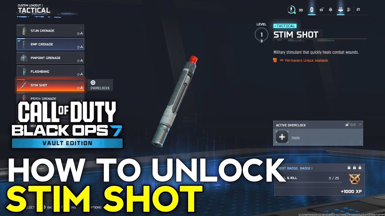 How to Unlock Stim Shot BO7 | How to Get Stim Shot BO7 | Black Ops 7 Stim Shot Tactical Unlock