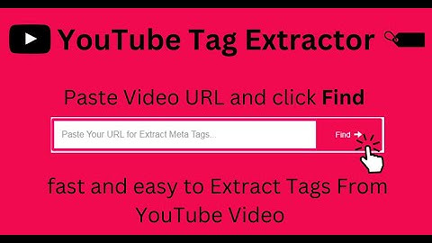 Youtube Tag Extractor - Extract the tags from a Youtube Video
