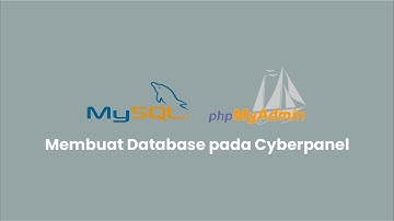 Membuat database di CyberPanel