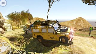 Land Rover Goods Delivery On Small Trailer Offroad | Truck Evolution : Offroad 2 Android Gameplay HD screenshot 5
