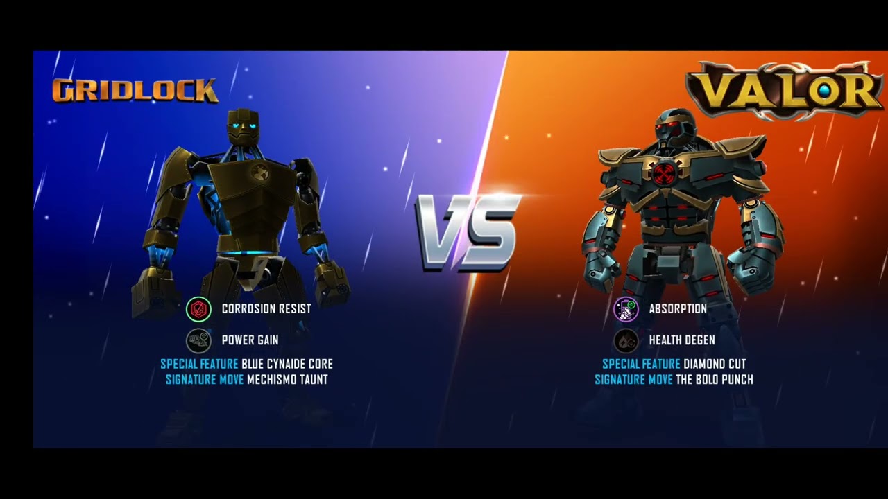 WRB Tinju Robot' Gridlock VS Diablo VS Valor 