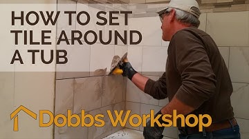 How to Set Tile Around a Tub - Bathroom Remodel
