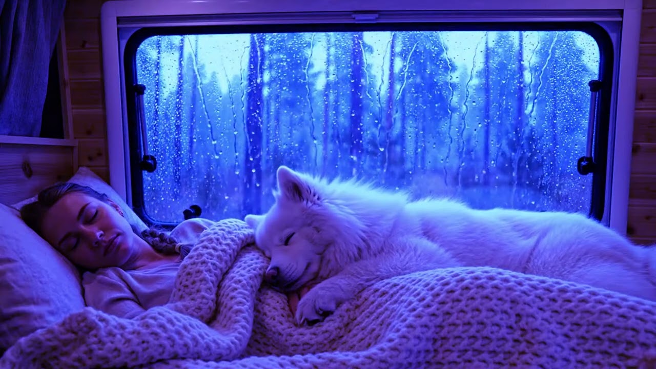 Heavy Rain and Gentle Thunder for Sleeping – Cozy Night Window | Sleep Better