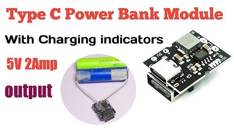 5v 2amp power bank module type c with Charging indicators Testing. Urdu/Hindi