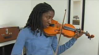 Violin Lesson: Four-Finger Exercise on A String