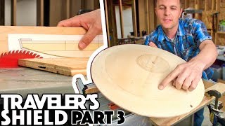 How to make Link&#39;s Traveler&#39;s Shield Part 3 | Shaping Wood Dome