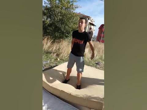 Почти задно салто - YouTube