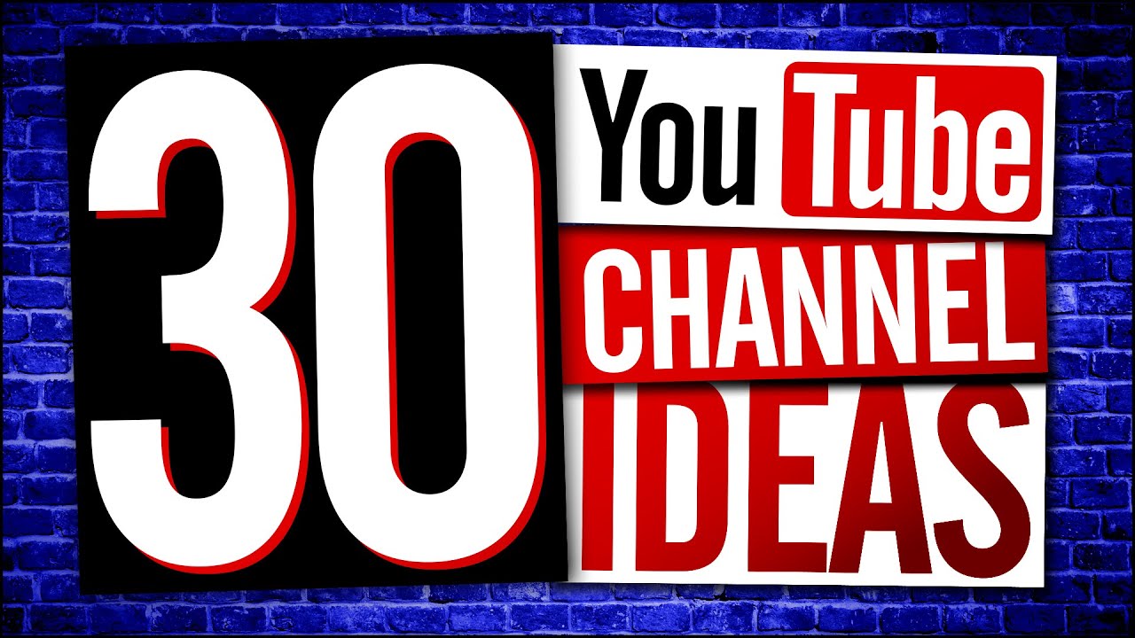 Youtube Channel Ideas Youtube