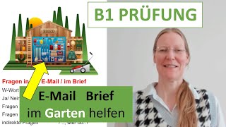 B1 EMail schreiben / Brief / Prüfung / 2024 / G.A.S.T. / DTZ / Deutsch lernen  /  learn german