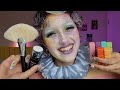 ASMR Friend Does Your Clowncore Makeup 🎪 (personal attention, pampering, layered sounds, sleep aid)