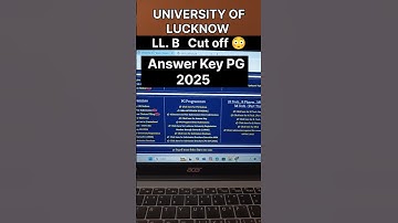 University of Lucknow entrance exam cutoff 2025 #universityoflucknow #shortsfeed #shortsfeed #llb