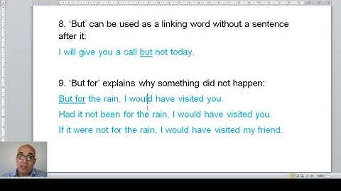 Conjunctions Part 5C But and However