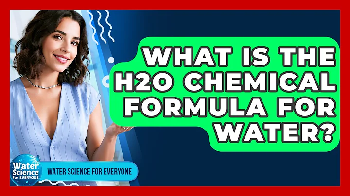 What Is The H2O Chemical Formula For Water? - Water Science For Everyone