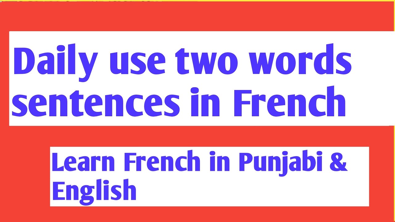 Basic French Phrases|| French lesson for beginners|| French learning ...
