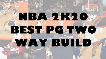 BEST POINT GUARD BUILD FOR NBA 2K20 DEMO