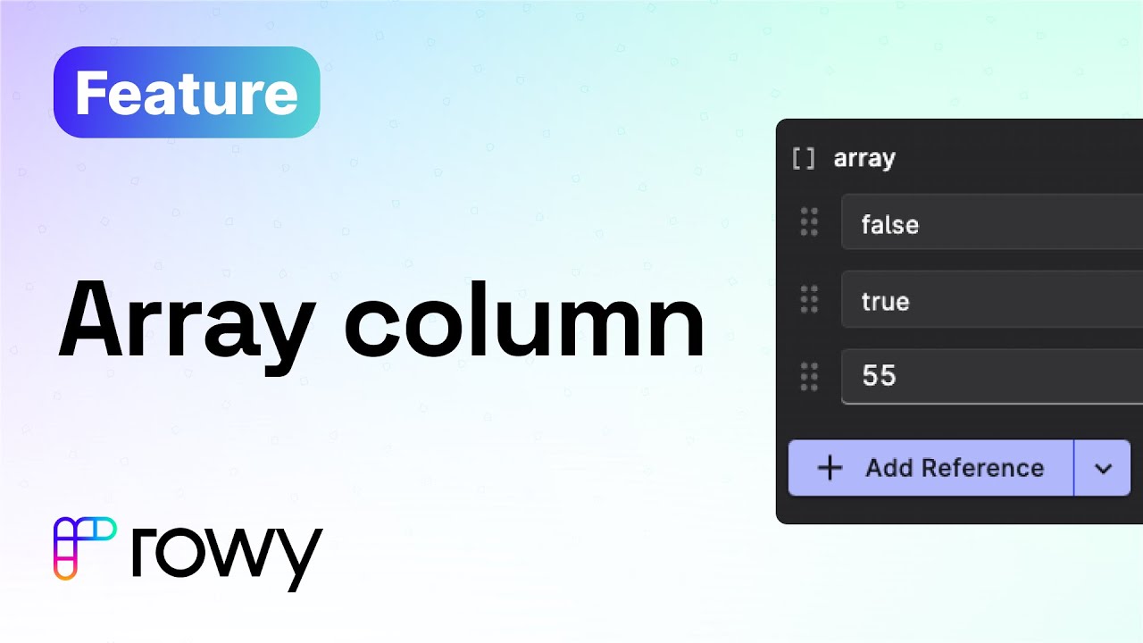 Array column - New field type support - YouTube
