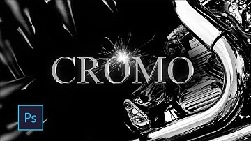 Como hacer efecto Cromo en texto - Photoshop Tutorial