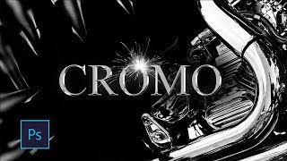 Text Chrome Effect in Photoshop - Tutorial 2018