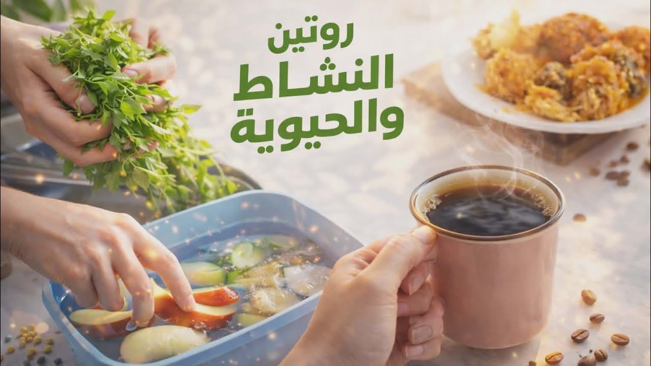 روتين يومي مليان طاقة وحيوية 🔥✨ كيف نبدأ نهاري بنشاط بدون كسل👌