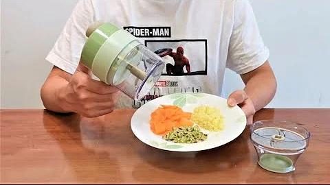 4 in 1 Handheld Electrical Vegetable cutter unboxing-Best Multifunctional wireless electric Grinder?