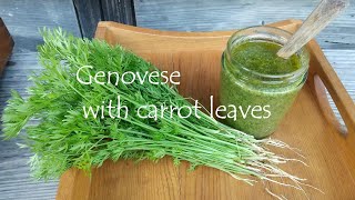 Carrot leaf recipe] Genovese style paste🌿 - YouTube