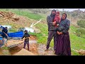 Displaced nomads morsads effort to save ruqiya building a house under the storm