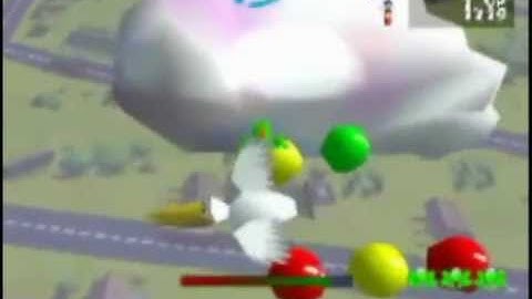 Frogger (PSX) Walkthrough Cloud Zone: 6-1 Looney Balloons