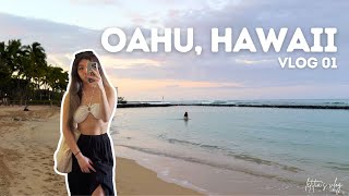 oahu, hawaii vlog 1 (travel day, waikiki beach, exploring oahu) | letitia's 2024