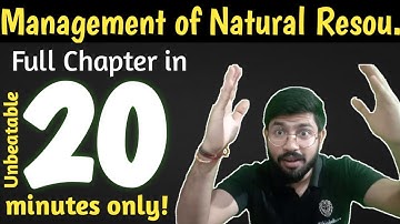 Management of Natural resources Class 10th One Shot || Chapter16 Class10th Science by Abhishek Sir