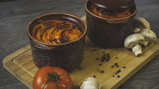 Вкусное жаркое по-домашнему в горшочках из свиной вырезки и овощей