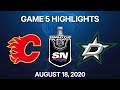 NHL Highlights | 1st Round, Game 5: Flames vs. Stars – Aug. 18, 2020