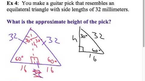 Section 7.4: Special Right Triangles