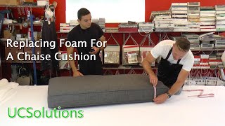 Replace Foam in Sectional Cushions - Chaise Cushion Replacement